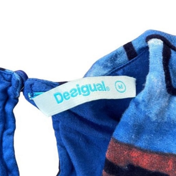 Desigual Maribel Graffiti Sleeveless Tank A-line Dress Size Medium - Picture 4 of 6